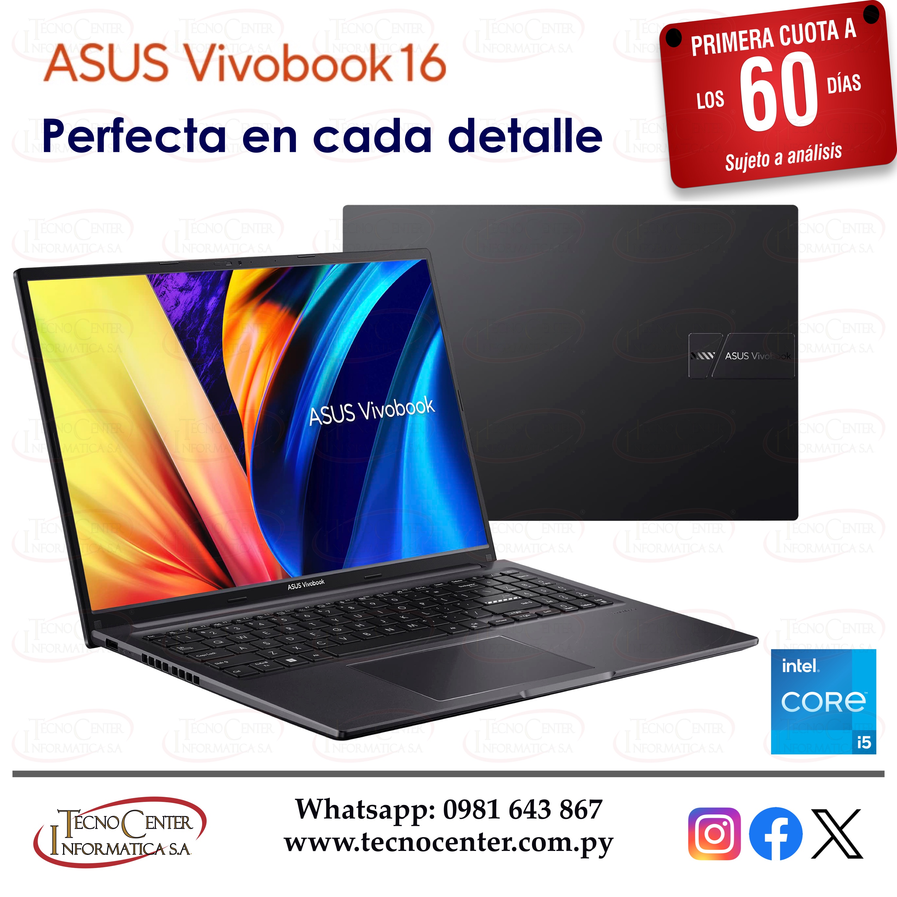 Notebook Asus Vivobook 16 Intel Core i5